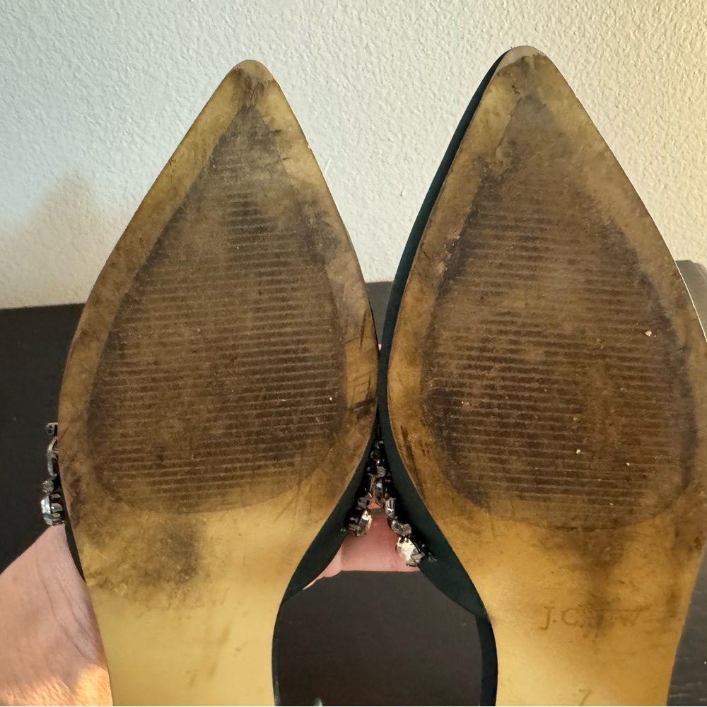 J. Crew Teal Embellished Flats - Picture 7 of 8